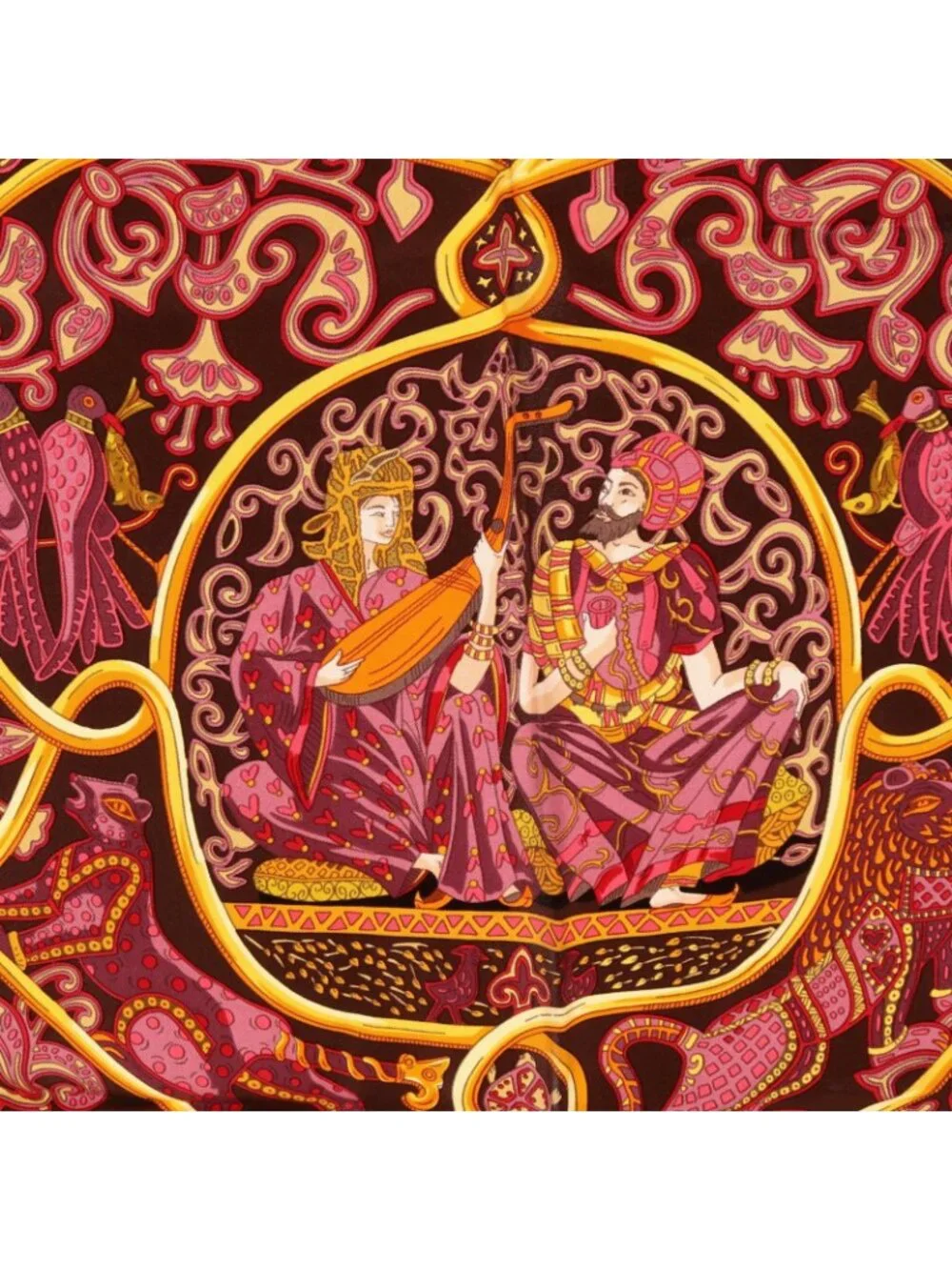 Hermes Scarf Carre 90 la Charmante Aux Animaux Silk - Picture 4 of 7